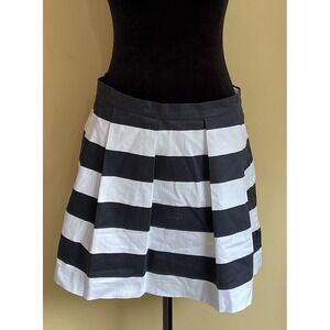 French Connection Skirt Size 8 Black White Striped